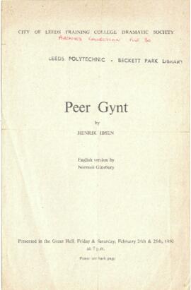 Peer Gynt, 24-25 February 1950.