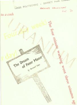 The Dream of Peter Mann, [No date].