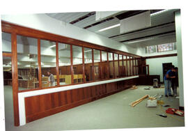 Former stage area converted to office.