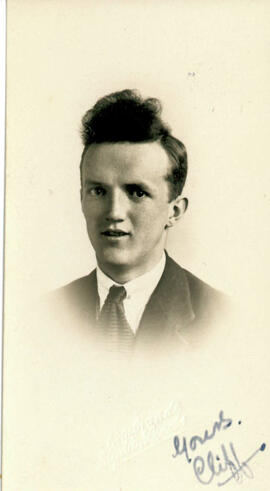 Yours. Cliff. Portrait photograph.