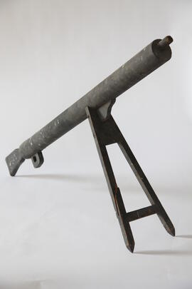 Machine gun, wooden replica.