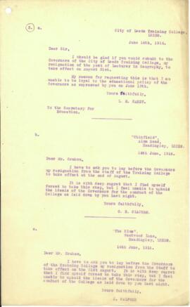 [Bundle 1] Copies of letters-Mercier to Graham,press cuttings.