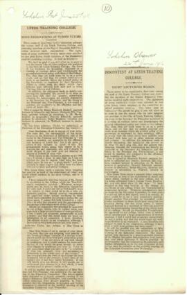 [Bundle 2] Copies of letters-resignations-Graham's talk and press cuttings.