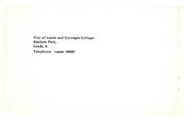 City of Leeds and Carnegie College prospectus
