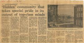 Hidden Community that takes special pride in its output of top class minds