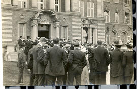 Group outside main entrance.