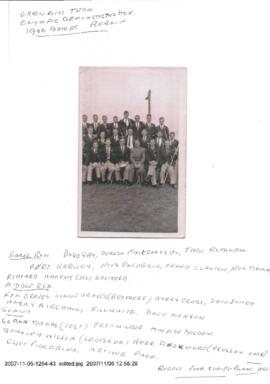 Carnegie Gym Display team Olympic Games 1936, with names appended
