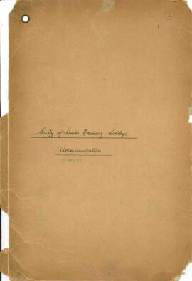 City of Leeds Training College. Administration (Early)