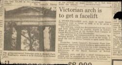 Victorian Arch is to get a facelift.