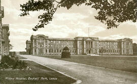 Military Hospital, Beckett Park, Leeds. Postcard