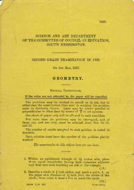 Second Grade Examination in Art - Geometry