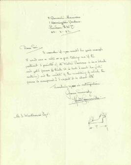 Letter from Howard Somerville, dated 22 March 1933