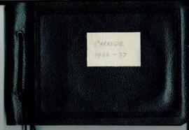 Carnegie 1936-37. Black leather photo album